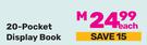 A4 Flip Files 20-Pocket Display Book-Each