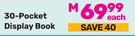 A4 Flip Files 50-Pocket Display Book-Each