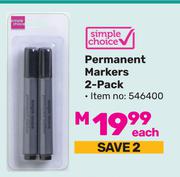 Simple Choice Permanent Markers (2-Pack) 546400