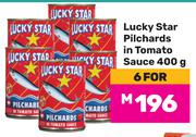 Lucky Star Pilchards In Tomato Sauce-For 6 x 400gm