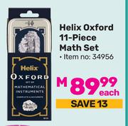 Helix Oxford 11-Piece Math Set 34956