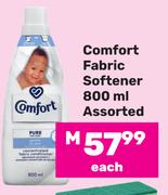 Comfort Fabric Softener Assorted-800ml 