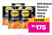 Koo Baked Beans In Tomato Sauce-For 12 x 400gm