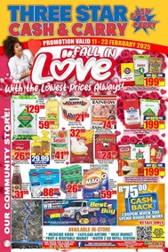 Three Star Cash & Carry : Fall In Love With The Lowest Prices Always (11 February - 23 February 2025)