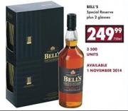 Bell's Special Reserve Plus 2 Glasses-750ml
