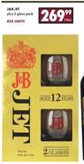 J & B Jet Plus 2 Glass Pack-750ml