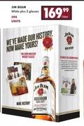 Jim Beam White Plus 2 Glasses-750ml