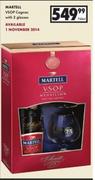 Martell VSOP Cognac With 2 Glasses-750ml
