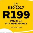 LG K10 2017 LTE-On MTN Made Foe Me S CT53