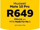 Huawei Mate 10 Pro LTE-On MTN Made For Me S CT56