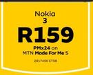 Nokia 3 LTE-On MTN Made For Me S CT58