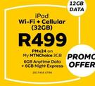 Apple iPad WiFi + Cellular 32GB-My MTN Choice 3GB
