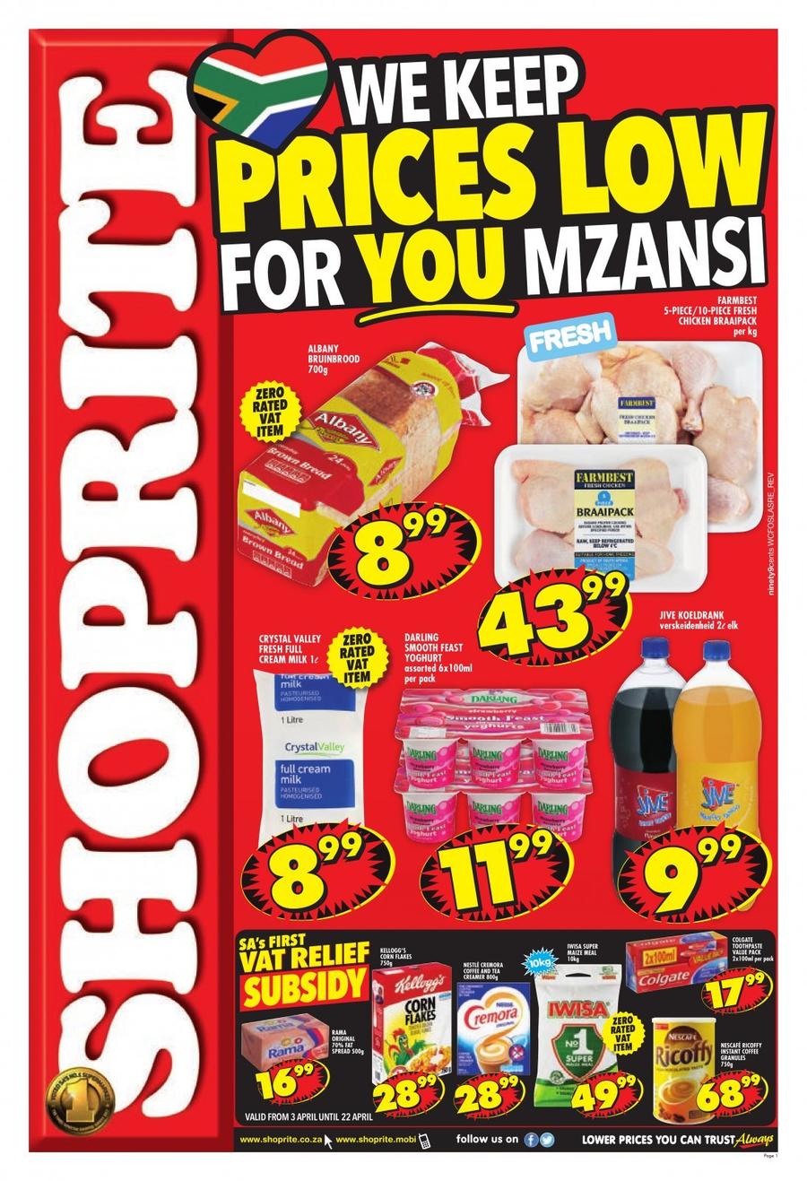 Shoprite Western Cape Prices Low (03 Apr 22 Apr 2018) — m.guzzle.co.za