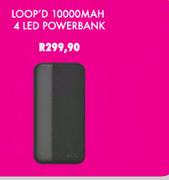 Loopd 10000 Mah 4 LED Powerbank