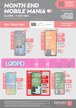Edgars Mobile : Month End Mobile Mania (24 April - 07 May 2023), page 1