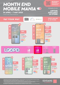 Edgars Mobile : Month End Mobile Mania (24 April - 07 May 2023), page 1