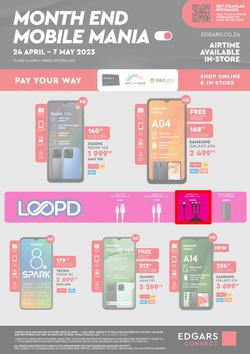 Edgars Mobile : Month End Mobile Mania (24 April - 07 May 2023), page 1