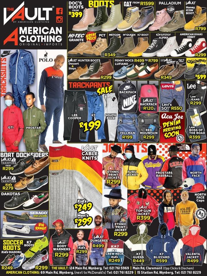 clothing specials