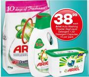Ariel Auto Washing Powder 2Kg/Liquid Detergent 1.5L/Detergent Capsules 15 Per Pack-Each