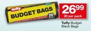 Tuffy Budget Black Bags-20 Per Pack