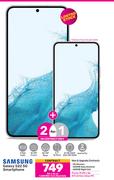 2 x Samsung Galaxy S22 5G Smartphone-On 1.2GB Red Core More Data + On Promo 75