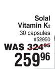 Solal Vitamin K2-30 Capsules