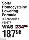 Solal Homocysteine Lowering Formula-30 capsules