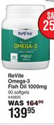 ReVite Omega-3 Fish Oil 1000mg 90 Softgels
