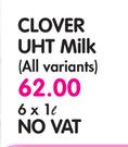 Clover UHT Milk-6x1ltr
