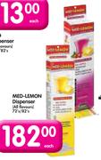 Med-Lemon Dispenser-72's/82's Each