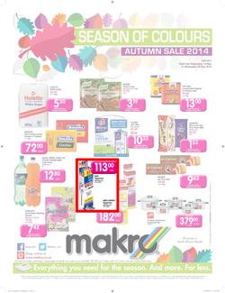 Makro Bloemfontein : Food Catalogue ( 14 May - 28 May 2014 ), page 1