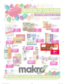 Makro Bloemfontein : Food Catalogue ( 14 May - 28 May 2014 ), page 1