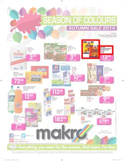Makro Bloemfontein : Food Catalogue ( 14 May - 28 May 2014 ), page 1