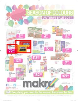 Makro Bloemfontein : Food Catalogue ( 14 May - 28 May 2014 ), page 1