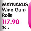 Maynards Wine Gum Rolls-36's
