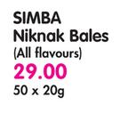 Simba Niknak Bales(All Flavours)-50x20g