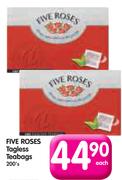 Five Roses Tagless Teabags-200's Each