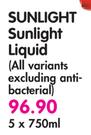 Sunlight Sunlight Liquid(All Variants Excluding Antibacterial-5x750ml
