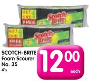 Scotch-Brite Foam Scourer No. 35-4's Each