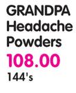 GrandPa Headache Powders-144's