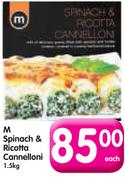 M Spinach & Ricotta Cannelloni-1.5Kg
