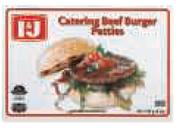 I&J Catering Beef Burgers Patties-60x100G