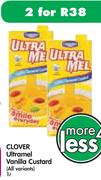 Clover Ultramel Vanilla Custard(All Variants)-2x1L