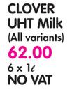 Clover UHT Milk(All Variants)-6x1L