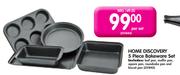 Home Discovery 5 Piece Bakeware Set-Per Set