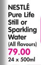 Nestle Pure Life Still Or Sparkling Water (All Flavours) - 24 x 500ml