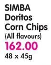 Simba Doritos Corn Chips (All Flavours) - 48 x 45g