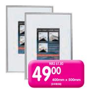 Glass Clip Frame-400mm x 500mm Each