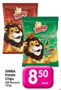 Simba Potato Chips (All Flavours)-125g Each