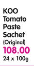 Koo Tomato Paste Sachet(Original)-24x100g